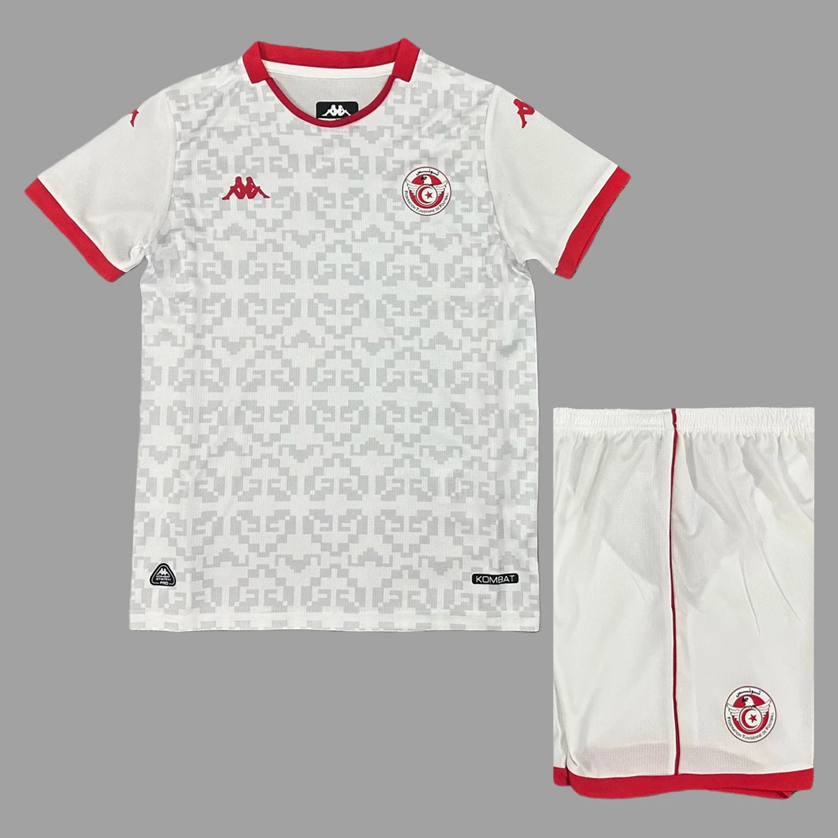 2025 Tunisia Away Kids Soccer Jersey Size 16-28