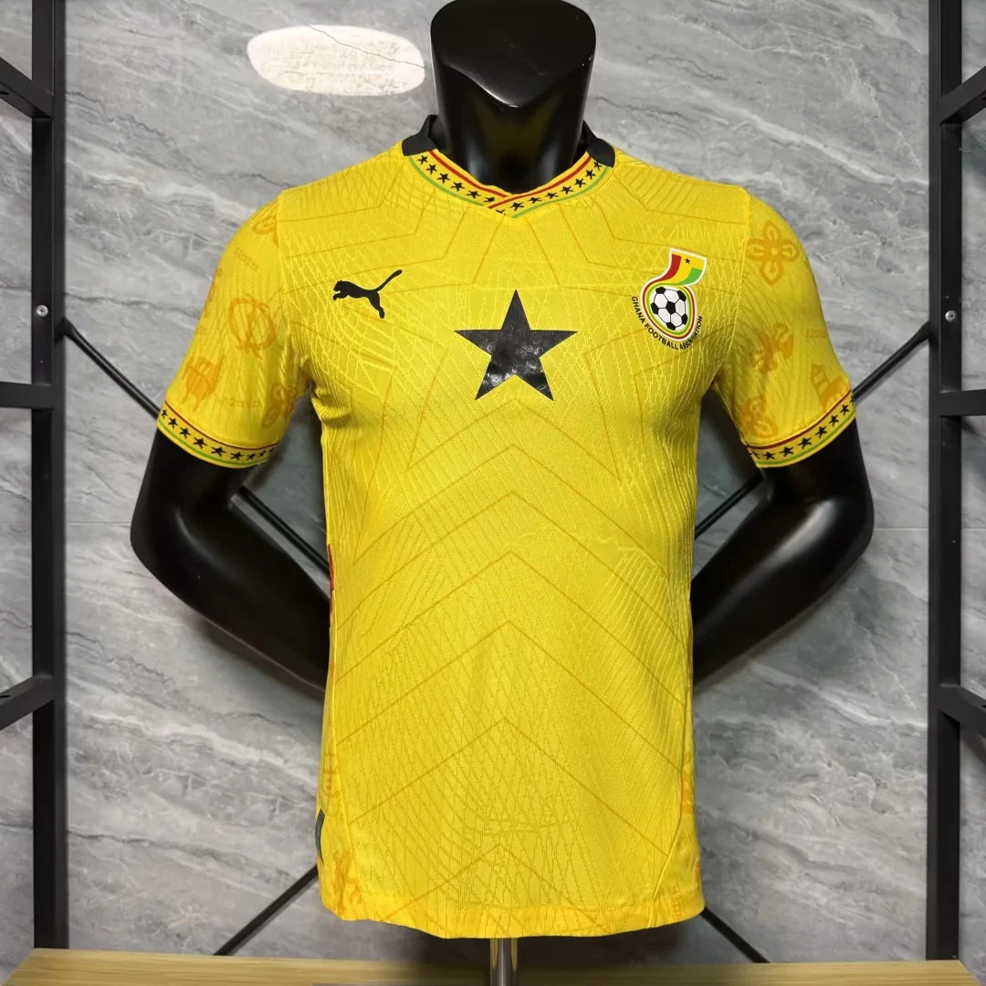 2025 Ghana Away Player Version Soccer Jersey