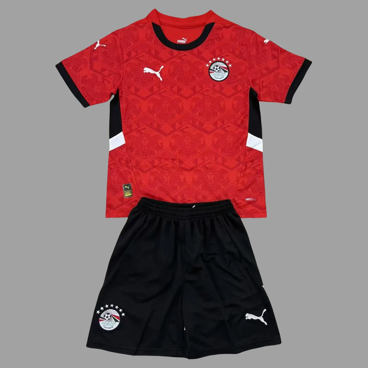 2025 Egypt Home Kids Soccer Jersey Size 16-28