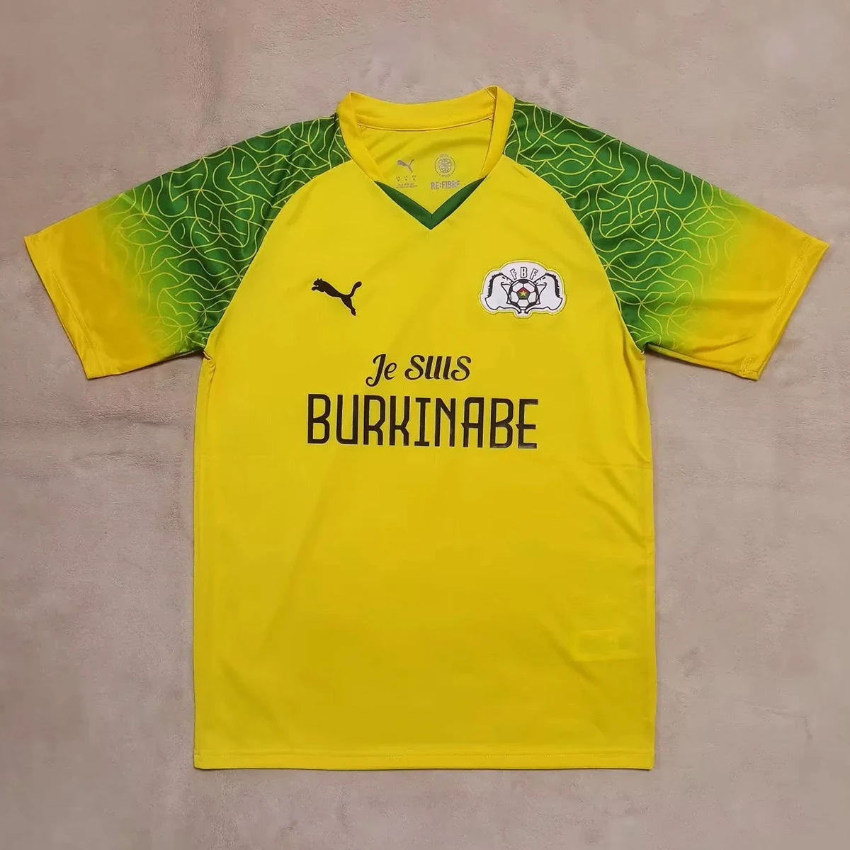 2025 Burkina Faso Yellow Soccer Jersey