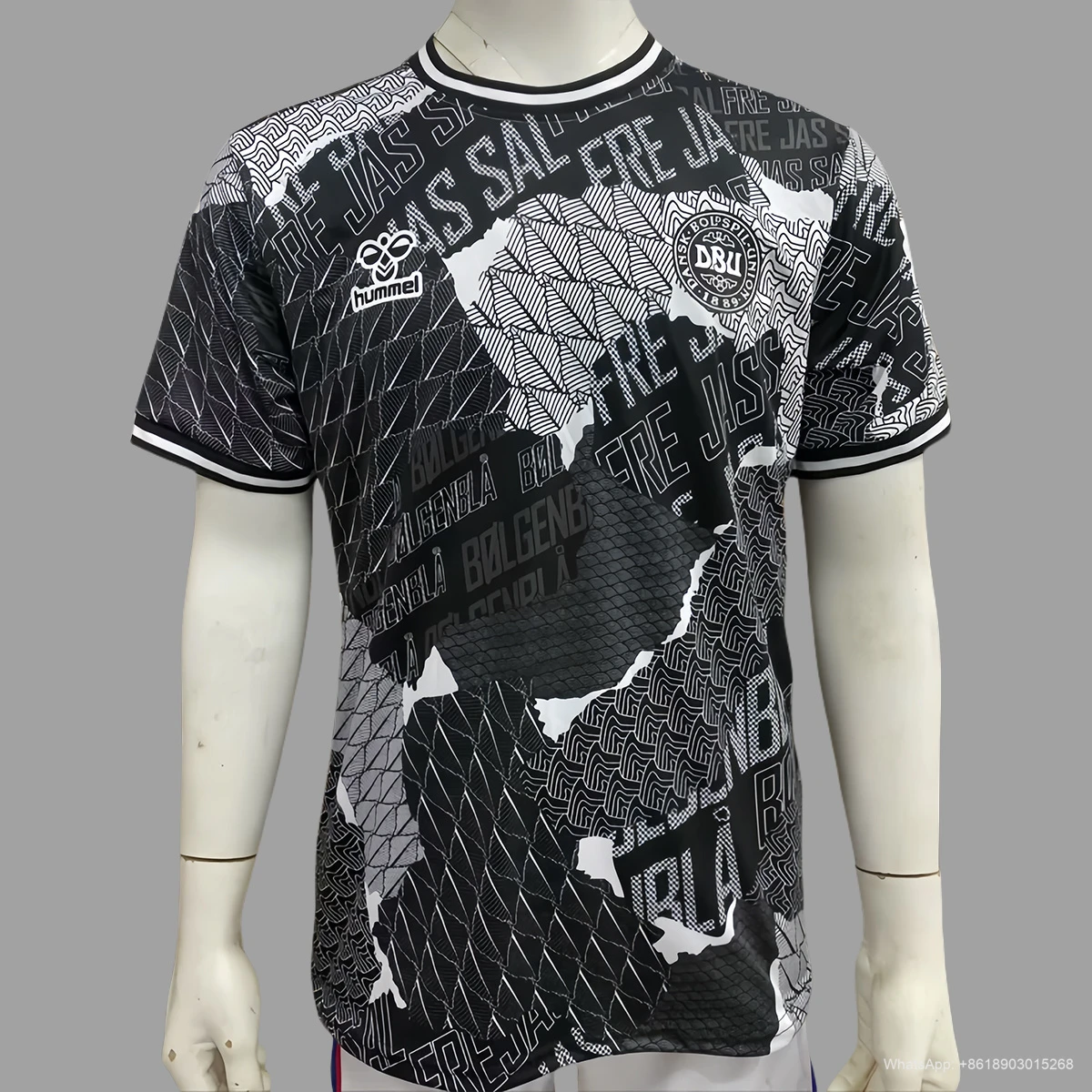 2024 Denmark pre-match soccer jersey
