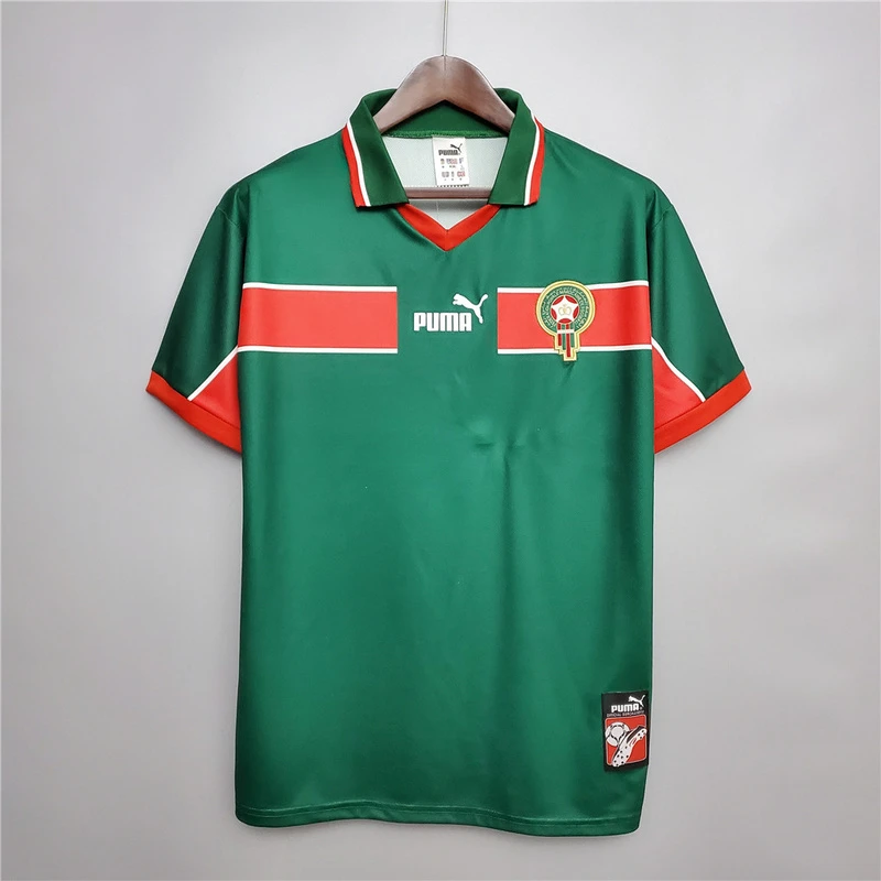 1998 Morocco Home Retro Soccer Jersey