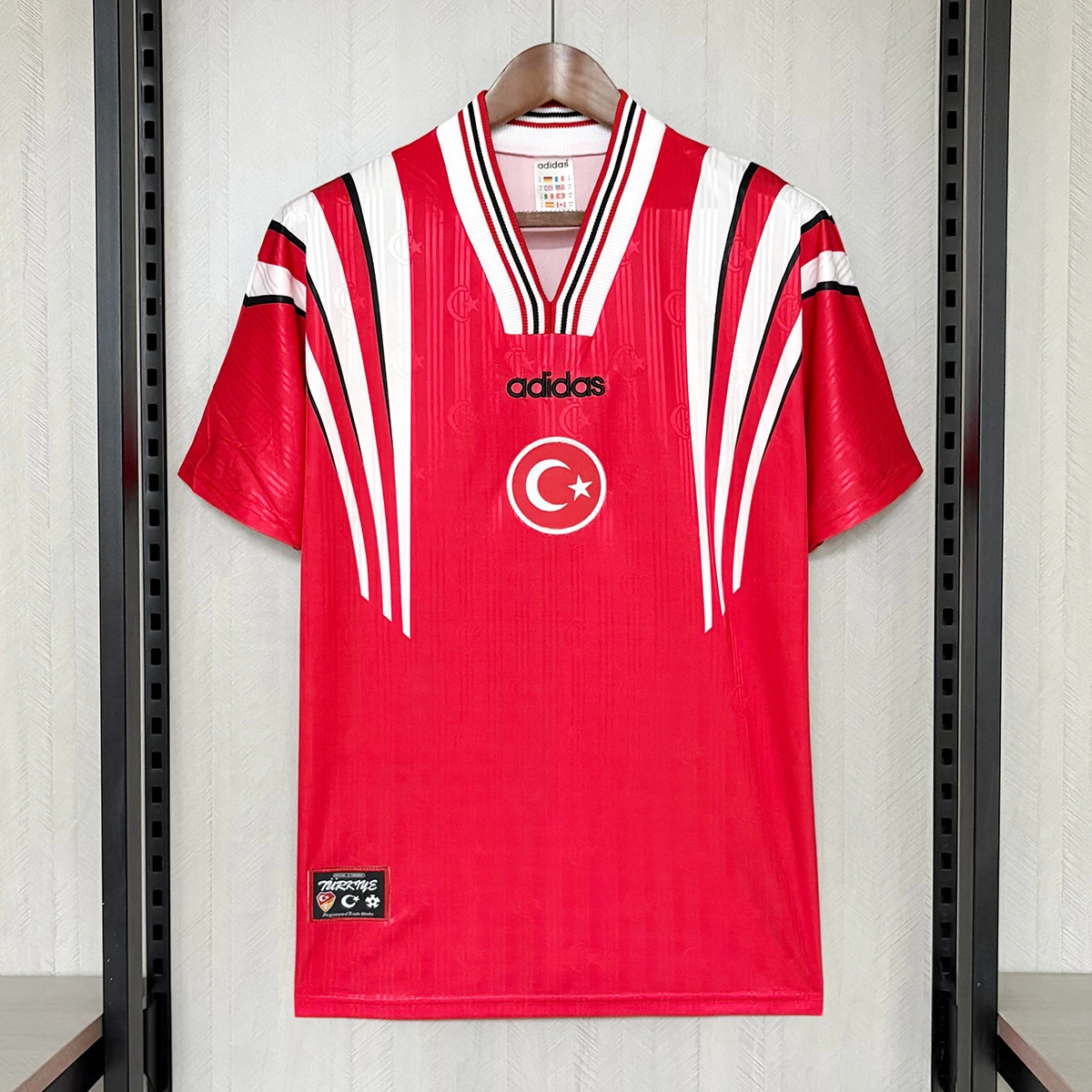 1996 Turkey Home Retro Soccer Jersey