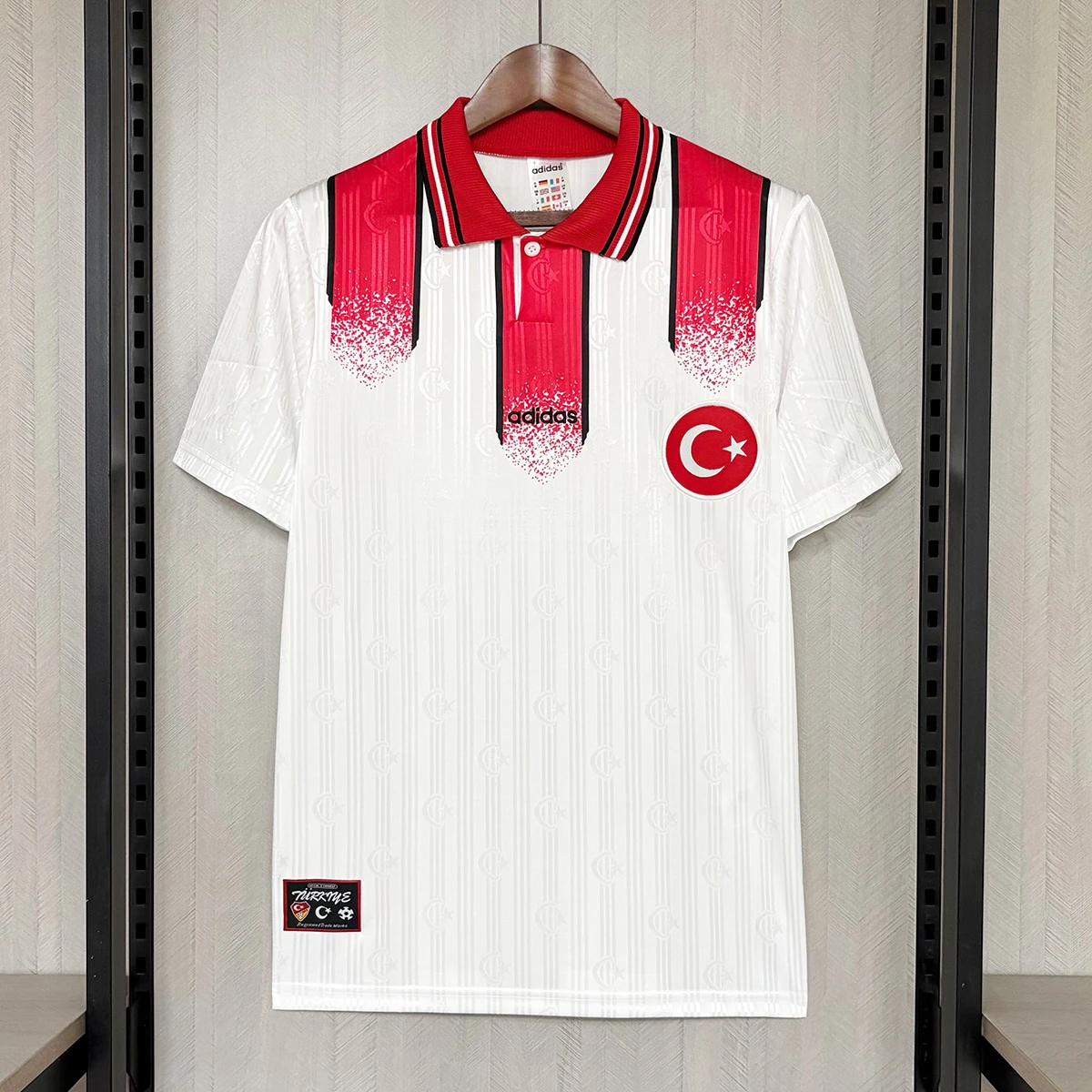 1996 Turkey Away Retro Soccer Jersey