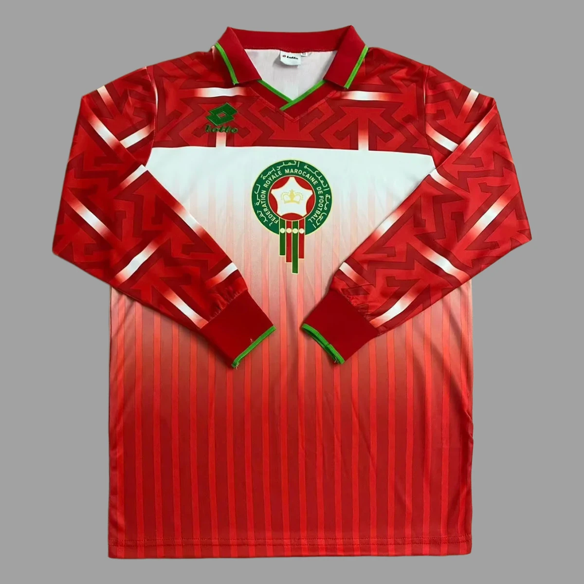 1994 Morocco Home Long Sleeve Retro Soccer Jersey
