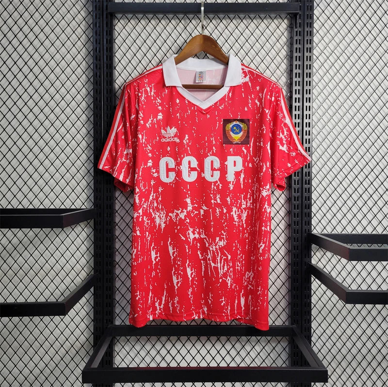 1990 Soviet Union Home Retro Soccer Jersey