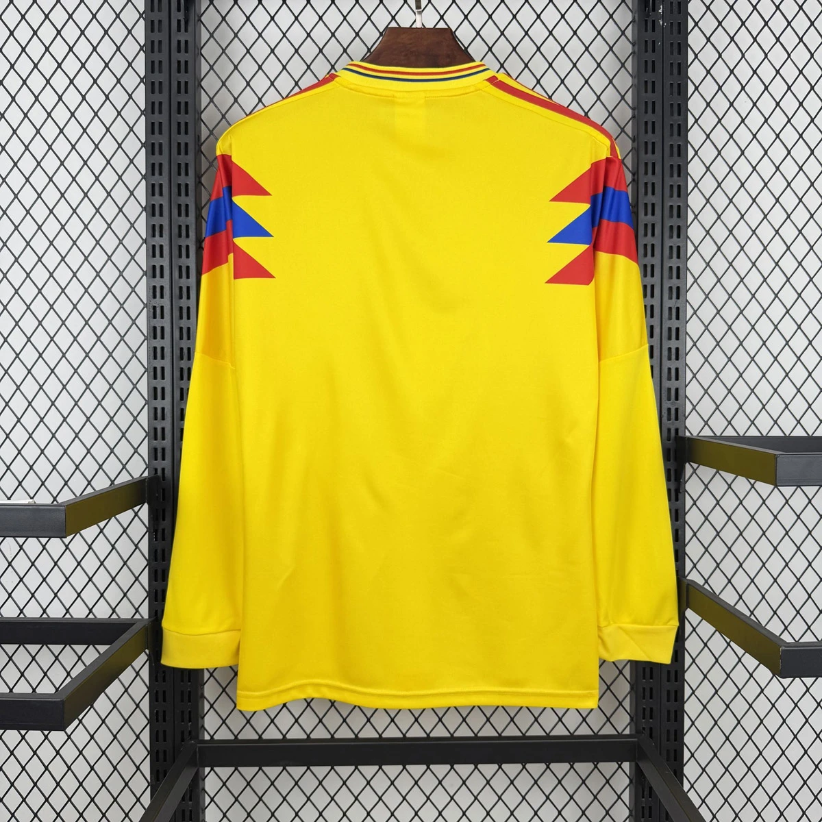 1990 Colombia Home Long Sleeve Retro Soccer Jersey
