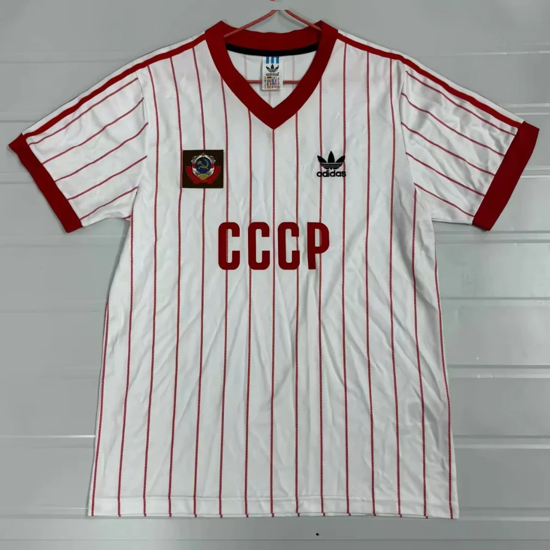 1982 Soviet Union Away Retro Soccer Jersey