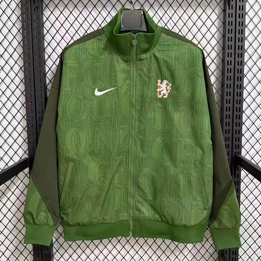 25/26 Chelsea Army Green Windbreaker