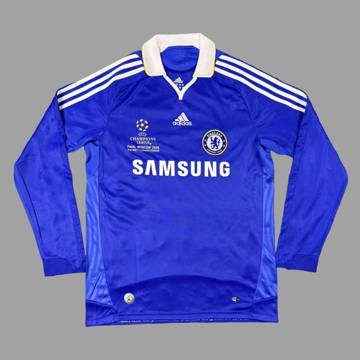 08/09 Chelsea Home Long Sleeve Retro Soccer Jersey