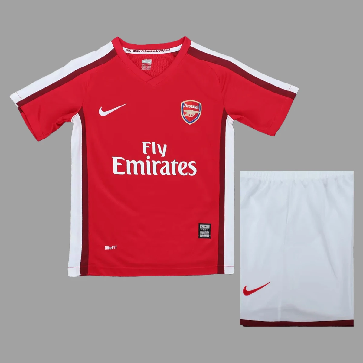 08/10 Arsenal Home Kids Retro Soccer Jersey Size 16-28