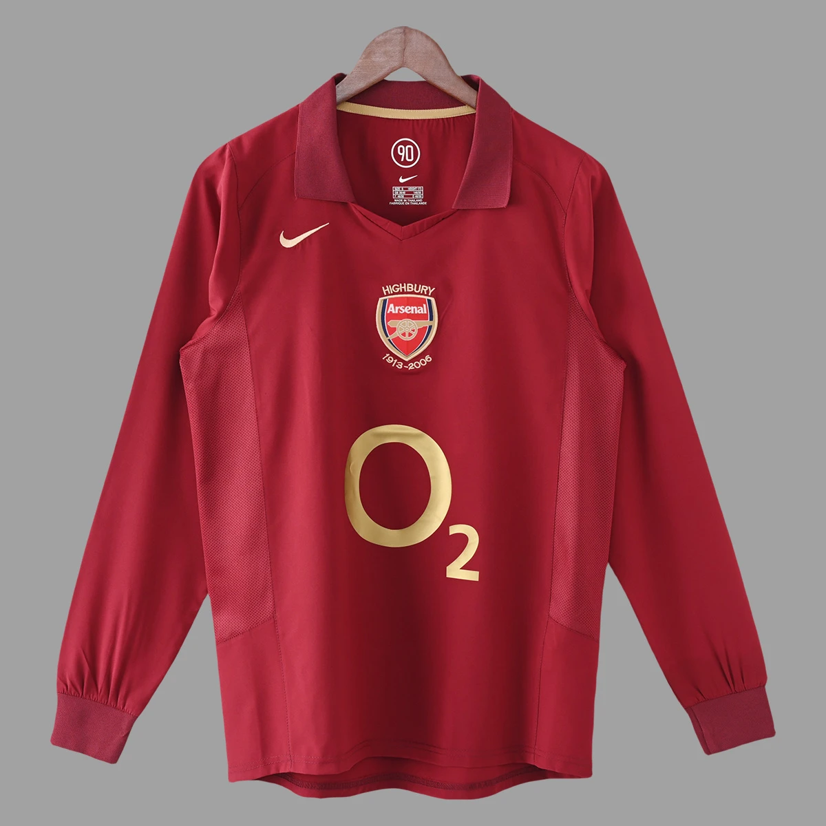 05/06 Arsenal Home Long Sleeve Retro Soccer Jersey