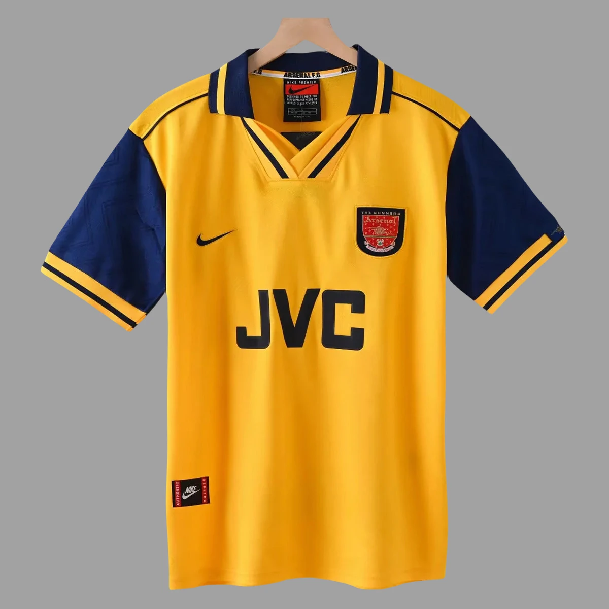 96/97 Arsenal Away Retro Soccer Jersey