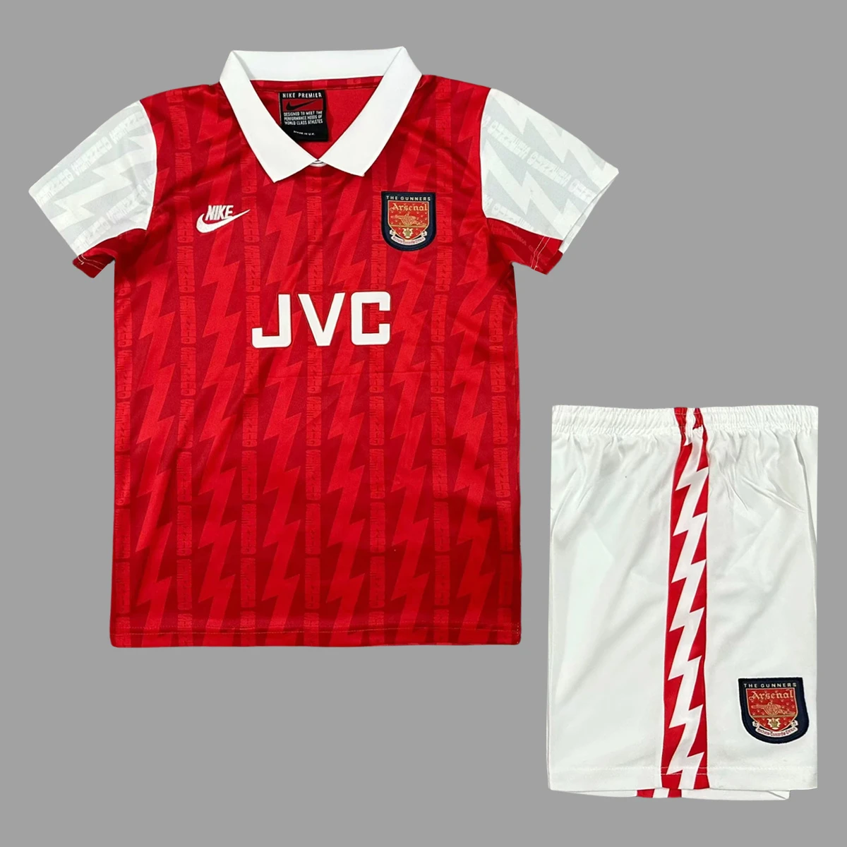 94/96 Arsenal Home Kids Retro Soccer Jersey Size 16-28