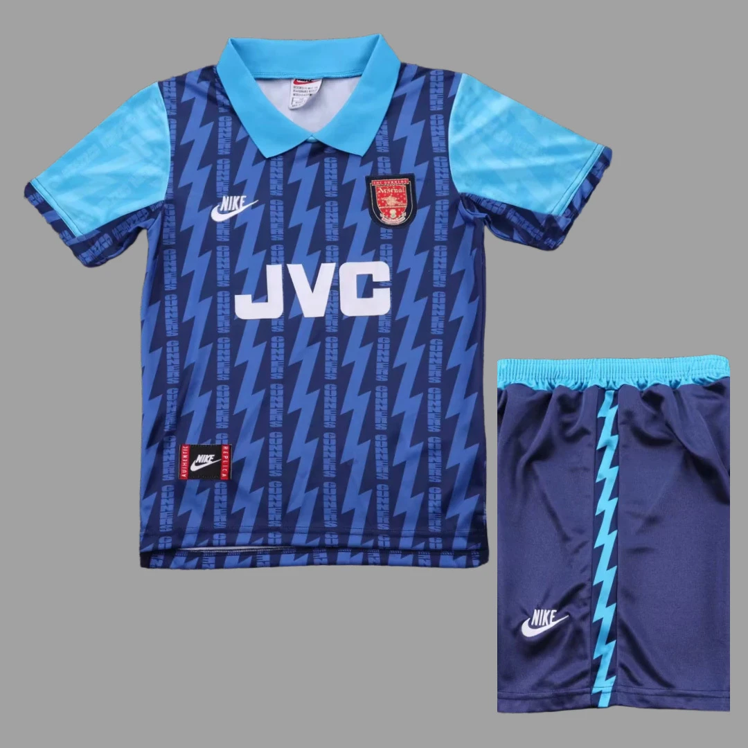 94/95 Arsenal Away Kids Retro Soccer Jersey Size 16-28