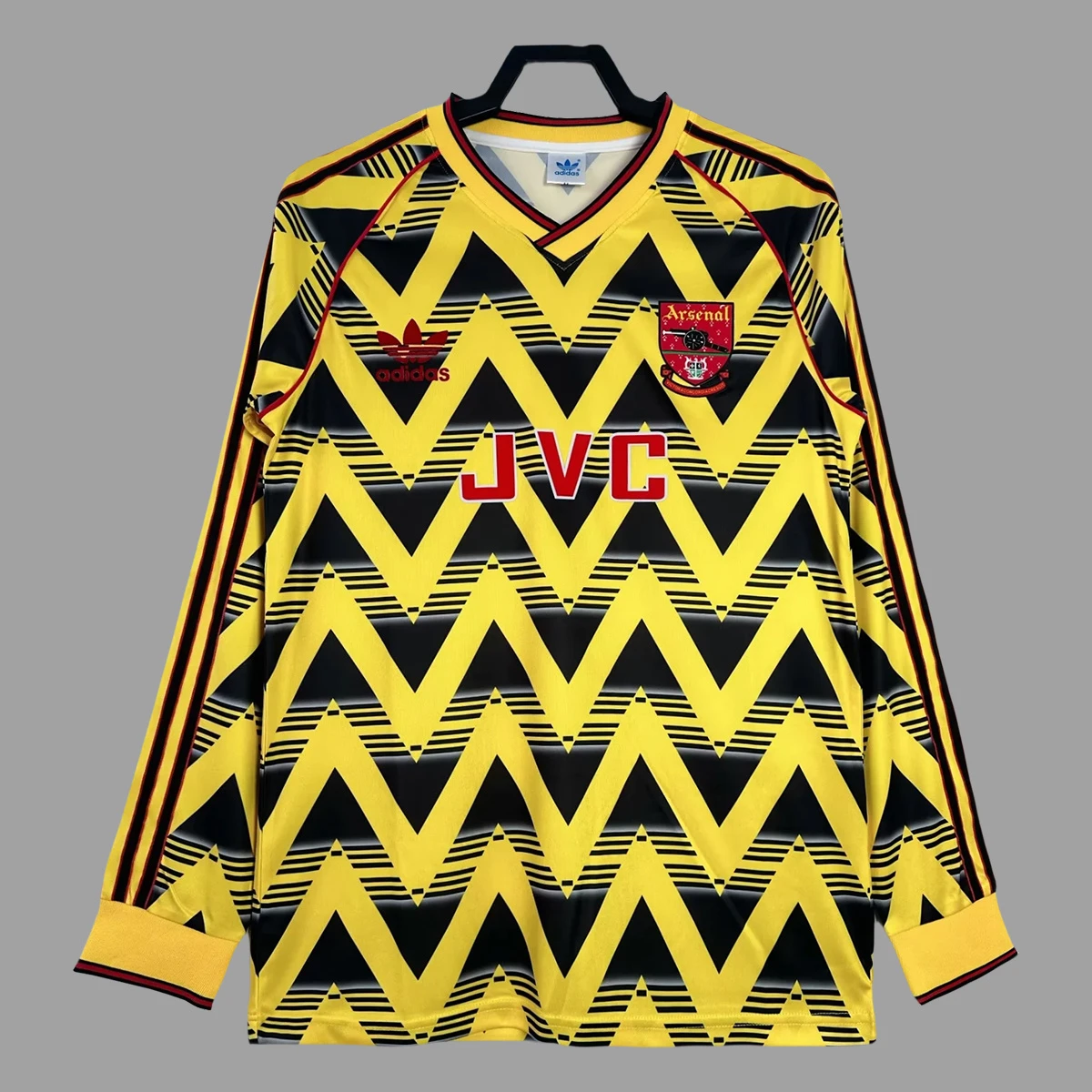 91/93 Arsenal Away Long Sleeve Retro Soccer Jersey