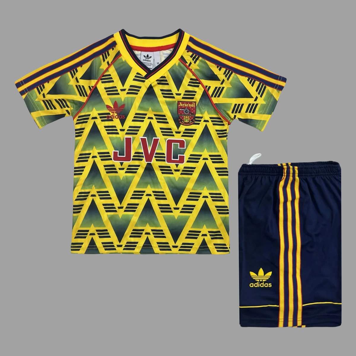 91/93 Arsenal Away Kids Retro Soccer Jersey Size 16-28