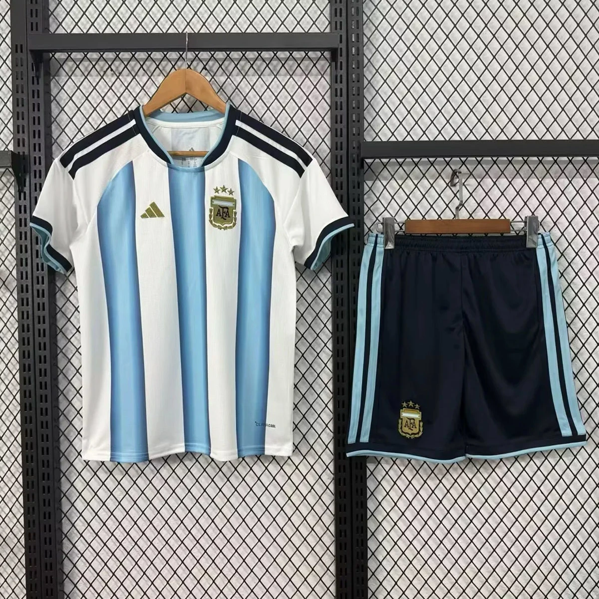 2026 Argentina Home Kids Soccer Jersey Size 16-28