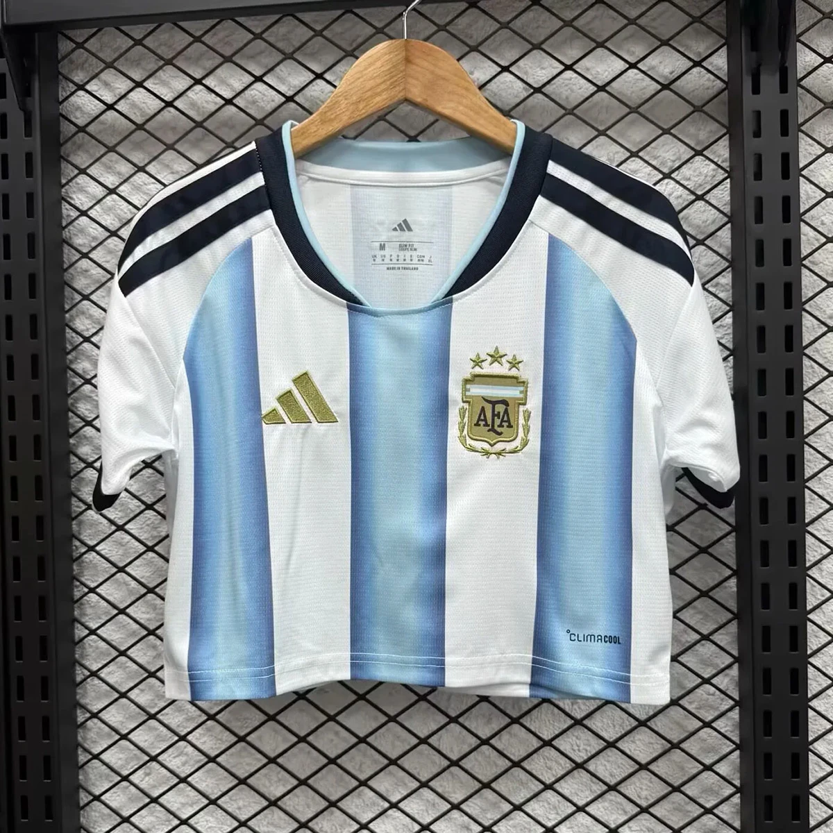 2026 Argentina Home Crop Soccer Jersey
