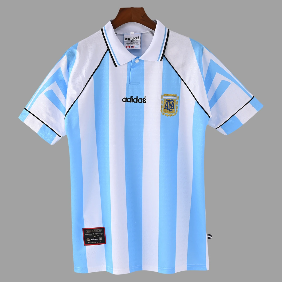 1997 Argentina Home Retro Soccer Jersey
