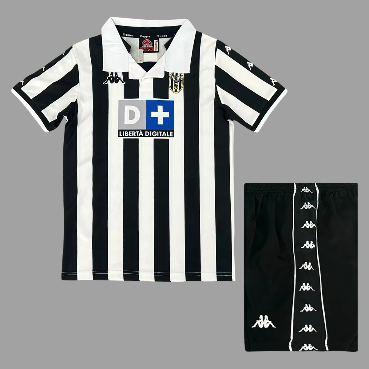 99/00 Juventus Home Kids Retro Soccer Jersey Size 16-28