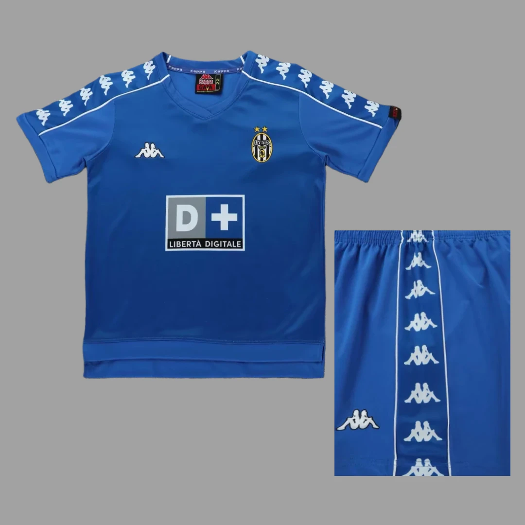 99/00 Juventus Away Kids Retro Soccer Jersey Size 16-28