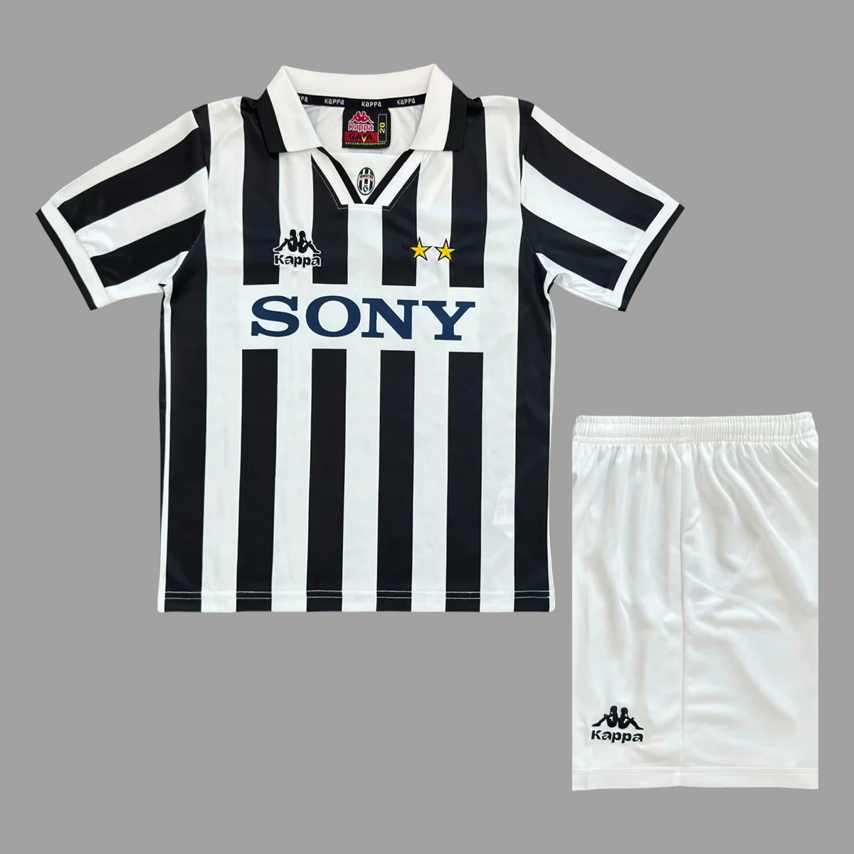 96/97 Juventus Home Kids Retro Soccer Jersey Size 16-28