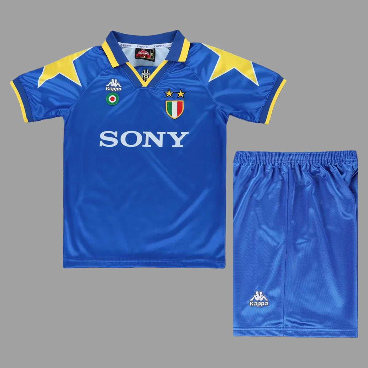 95/96 Juventus Away Kids Retro Soccer Jersey Size 16-28