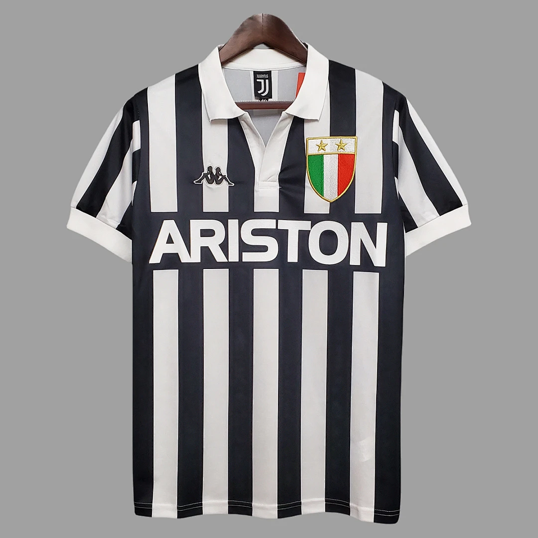 84/85 Juventus Home Retro Soccer Jersey