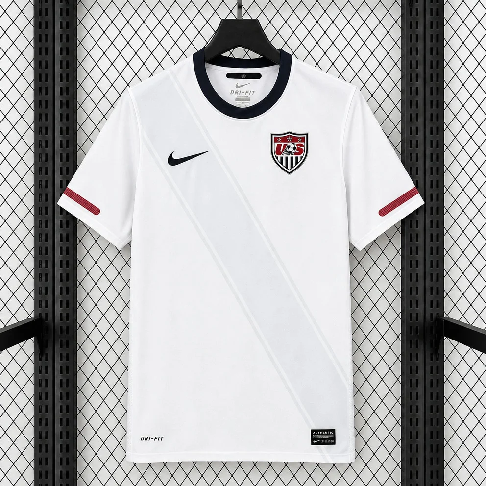 2010 USA Home Retro Soccer Jersey