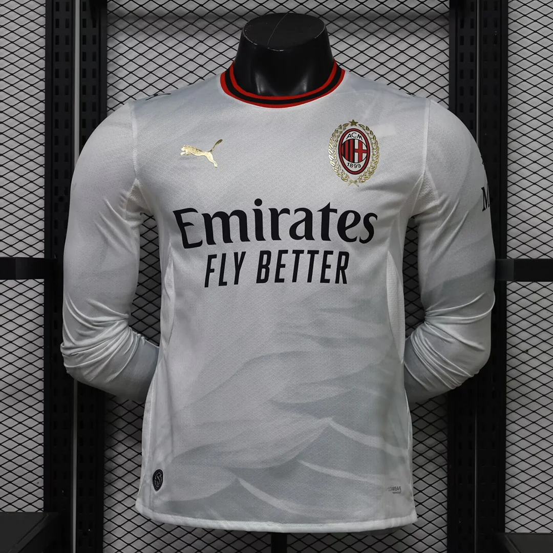 26/27 AC Milan Away Long Sleeve Player Version Soccer Jersey