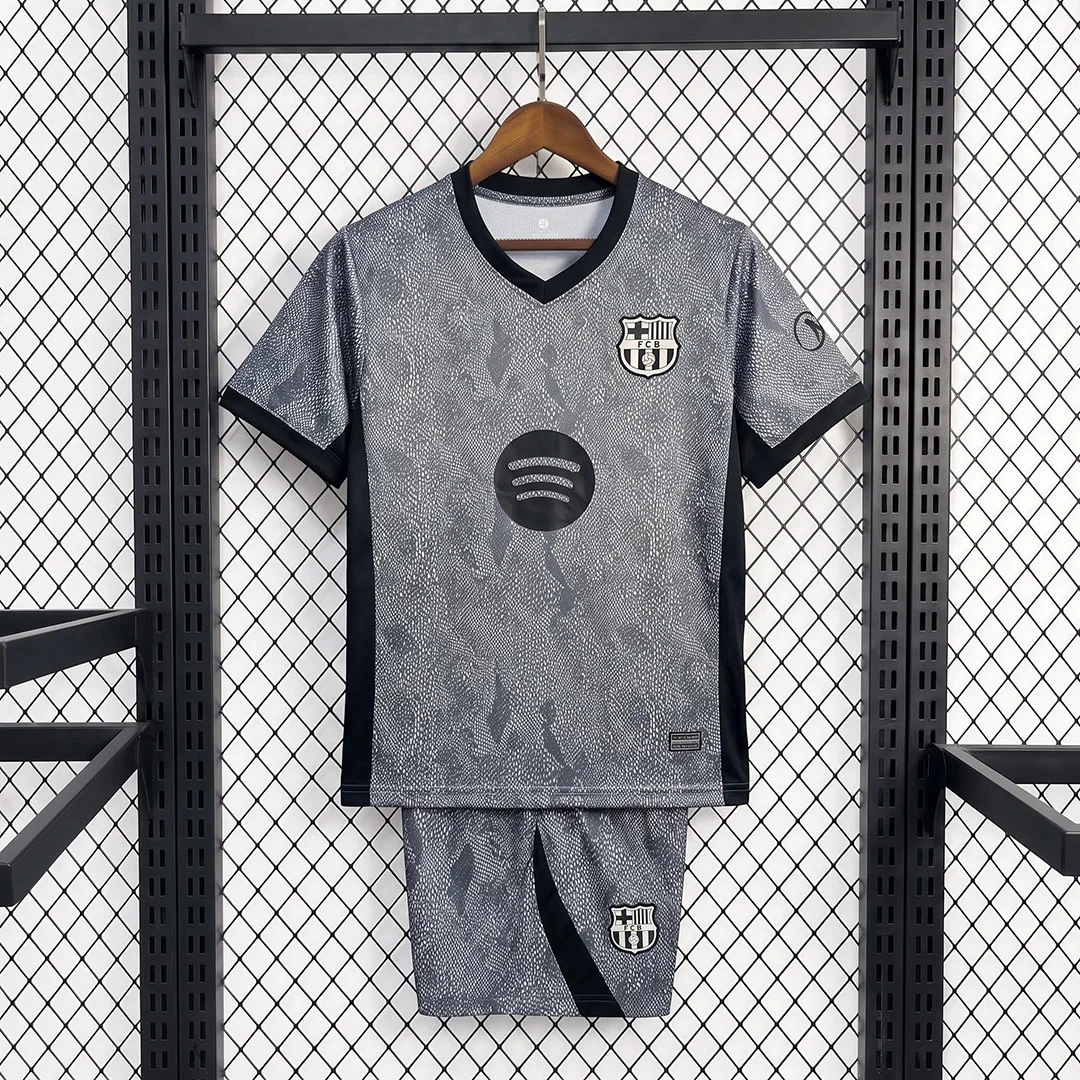 26/27 Barcelona Goalkeeper 2 Kids Soccer Jersey