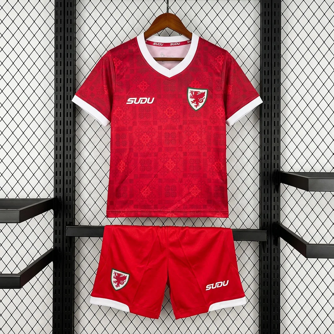 26/27 Wales Home Kids Soccer Jersey