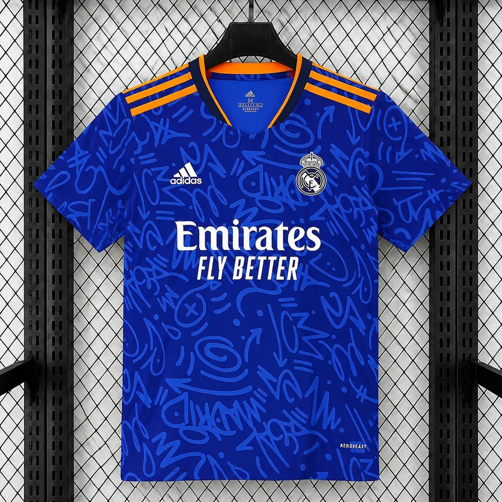 21/22 Real Madrid Away Retro Soccer Jersey