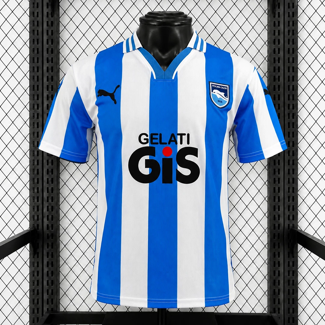 99/02 Pescara Calcio Home Retro Soccer Jersey