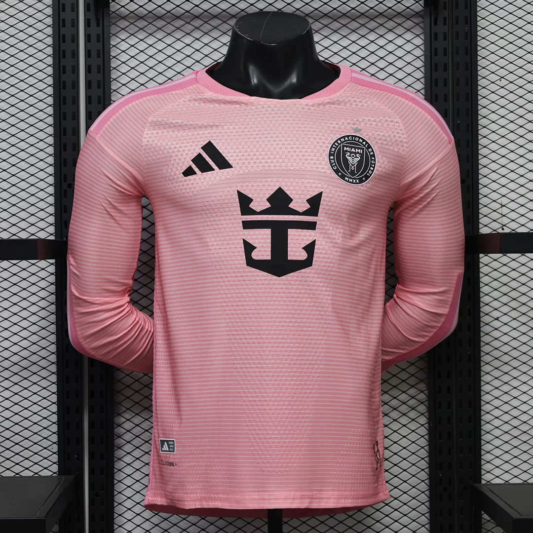 2027 Inter Miami Home Long Sleeve Player Version Soccer Jersey