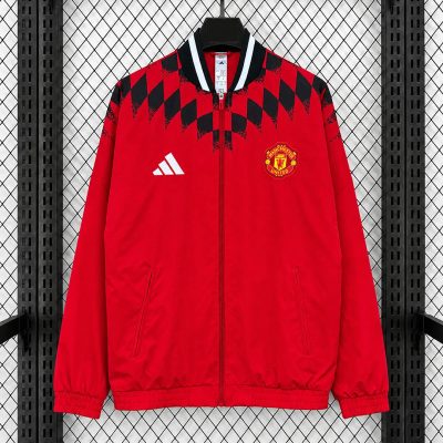 26/27 Manchester United Stadium Track Top Red Windbreaker