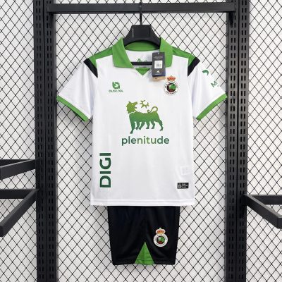 26/27 Racing de Santander Home Kids Soccer Jersey