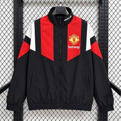 26/27 Manchester United EQT Black Tracksuit Windbreaker